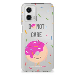 Motorola Moto G73 Siliconen Case Donut Roze