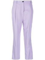 Karl Lagerfeld pantalon court à taille haute - Violet