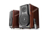 Edifier S3000Pro Audiophile actieve luidspreker met Bluetooth 5.0, aptX-technologie, USB-audio, planaremtweeter en 6,5-inch woofer, hout