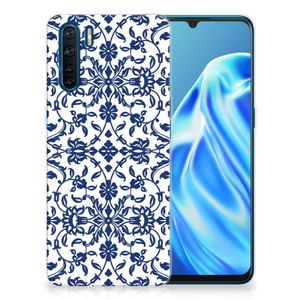 OPPO A91 TPU Case Flower Blue