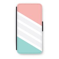 Strepen pastel: iPhone 7 Flip Hoesje