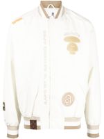 AAPE BY *A BATHING APE® veste bomber à broderies - Blanc - thumbnail