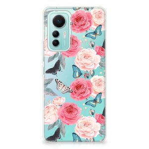 Xiaomi 12 Lite TPU Case Butterfly Roses