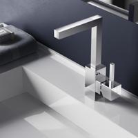 Hotbath Bloke wastafelmengkraan met draaibare uitloop chroom