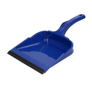 Vuilblik - met lip - kunststof - 35 x 23 cm - blauw - stofblik