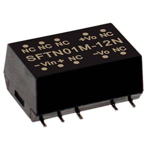 Mean Well SFTN01M-15N DC/DC-converter, SMD 67 mA 1 W Aantal uitgangen: 1 x Inhoud 1 stuk(s)