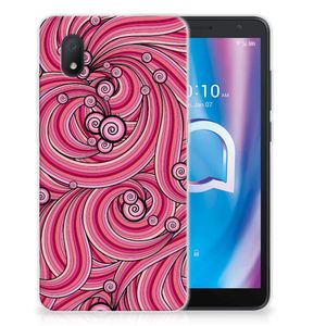 Alcatel 1B (2020) Hoesje maken Swirl Pink