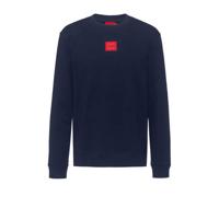 HUGO sweater met logo donkerblauw