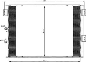 Condensor, airconditioning 35461