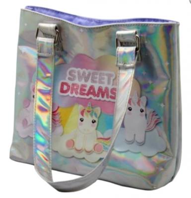 Sweet Dreams schoudertas eenhoorn 23 x 20 cm PU zilver Sweet Dreams schoudertas eenhoorn 23 x 20 cm PU zilver
