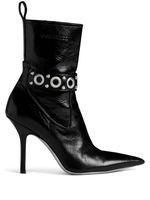 DSQUARED2 bottines Gothic en cuir à détails d'œillets - Noir