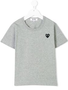 Comme Des Garçons Play Kids t-shirt imprimé - Gris