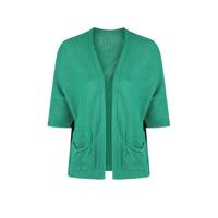 Paprika gebreid vest groen