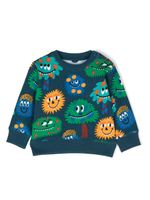 Stella McCartney Kids sweat en coton biologique à imprimé graphique - Bleu - thumbnail