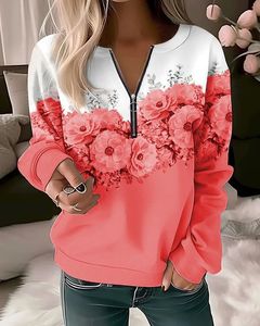 Floral Casual Sweatshirt