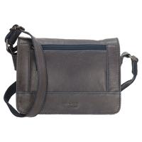 Old West Crossbody Schoudertasje met Overslag Navy Blauw