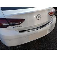 Zwart RVS Bumper beschermer passend voor Opel Insignia Grand Sport 5-deurs 2017- 'Ribs' AV245158