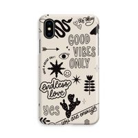 Good vibes: iPhone X Volledig Geprint Hoesje - thumbnail