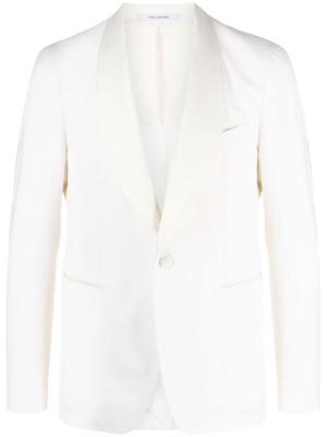 Tagliatore Blazer met sjaalkraag en enkele rij knopen - Wit Tagliatore Blazer met sjaalkraag en enkele rij knopen - Wit