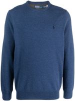 Polo Ralph Lauren pull en laine à logo brodé - Bleu