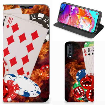 Samsung Galaxy A70 Hippe Standcase Casino