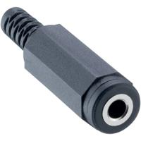 Lumberg 1522 02 Jackplug 3,5 mm Bus, recht Aantal polen: 2 Mono Zwart 1 stuk(s) - thumbnail