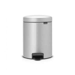 Brabantia newIcon pedaalemmer 5 liter met kunststof binnenemmer - Metallic Grey