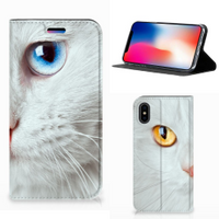 Apple iPhone X | Xs Hoesje maken Witte Kat