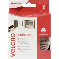 VELCRO® VEL-EC60214 Klittenband Om vast te plakken Haak- en lusdeel (l x b) 2500 mm x 20 mm Wit 2.5 m