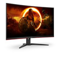 AOC G2 C32G2ZE/BK computer monitor 80 cm (31.5") 1920 x 1080 Pixels Full HD LED Zwart, Rood - thumbnail