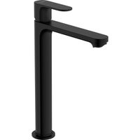 Hansgrohe Rebris S 1-gats highriser wastafelkraan 240 coolstart m. waste mat zwart 72580670