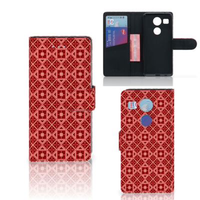 LG Nexus 5X Telefoon Hoesje Batik Rood