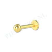 Labret 1.6 mm goudkleurig 8 mm - thumbnail