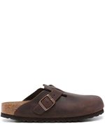 Birkenstock mules Boston en cuir - Marron - thumbnail