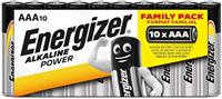 ENERGIZER PILAS ALKALINE POWER batterij Alkaline Power AAA (Micro / LR03 10 stuks slang), Naranja, 630066