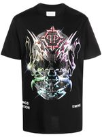 Philipp Plein t-shirt SS Chrome à col rond - Noir - thumbnail