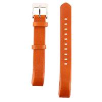 By Qubix - Lederen bandje Compatible met Fitbit Alta - Camel bruin - Compatible fitbit bandje