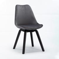 Artistiq Eetkamerstoel 'Jolie' Velvet, kleur Antraciet