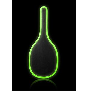 Round Paddle - Glow in the Dark - Neon Green/Black