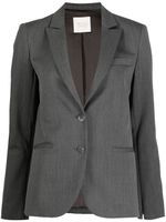 TWP blazer boutonné à revers crantés - Gris