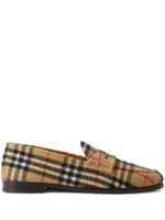 Burberry check-pattern round-toe loafers - Tons neutres