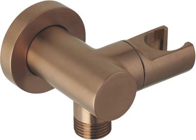 Ben muuraansluiting met handdouchehouder geborsteld koper pvd Ben muuraansluiting met handdouchehouder geborsteld koper pvd