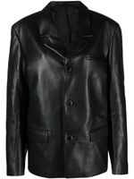 Nanushka Rox regenerated-leather blazer - Noir