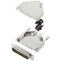 encitech DTZK25-HDP44-W-K 6355-8012-03 D-sub male connectorset 180 ° Aantal polen: 44 Soldeerkelk 1 stuk(s)