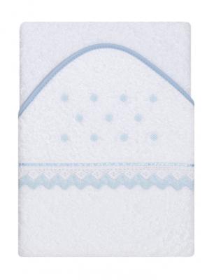 Interbaby badcape Stippen junior 100 cm katoen