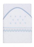 Interbaby badcape Stippen junior 100 cm katoen