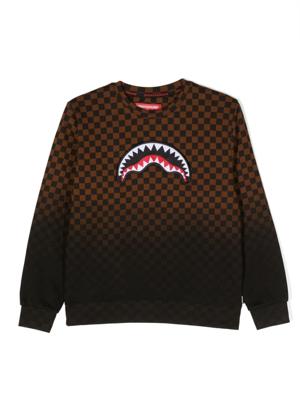 sprayground kid Sweater met logopatch - Bruin