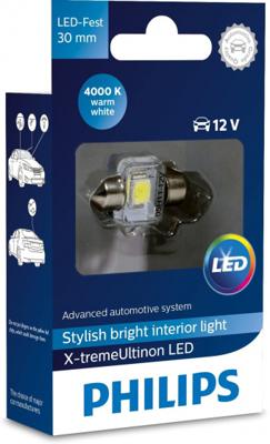 Philips binnenverlichting X tremeUltinon led 12V 30 mm wit