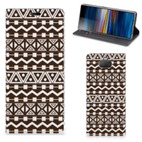 Sony Xperia 10 Plus Hoesje met Magneet Aztec Brown