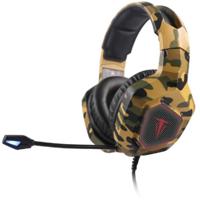 Berserker Gaming ARMY THOR Over Ear headset Gamen Kabel Stereo Zwart, Oranje, Groen Volumeregeling